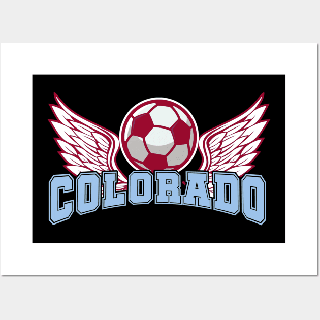 Colorado Soccer Wall Art by JayD World